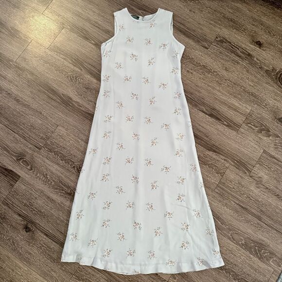 Lauren Ralph Lauren Dresses & Skirts - Ralph Lauren Vintage Sleeveless Silk Floral Maxi Dress